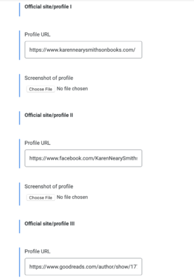Google Knowledge Panel Site Profile URL example